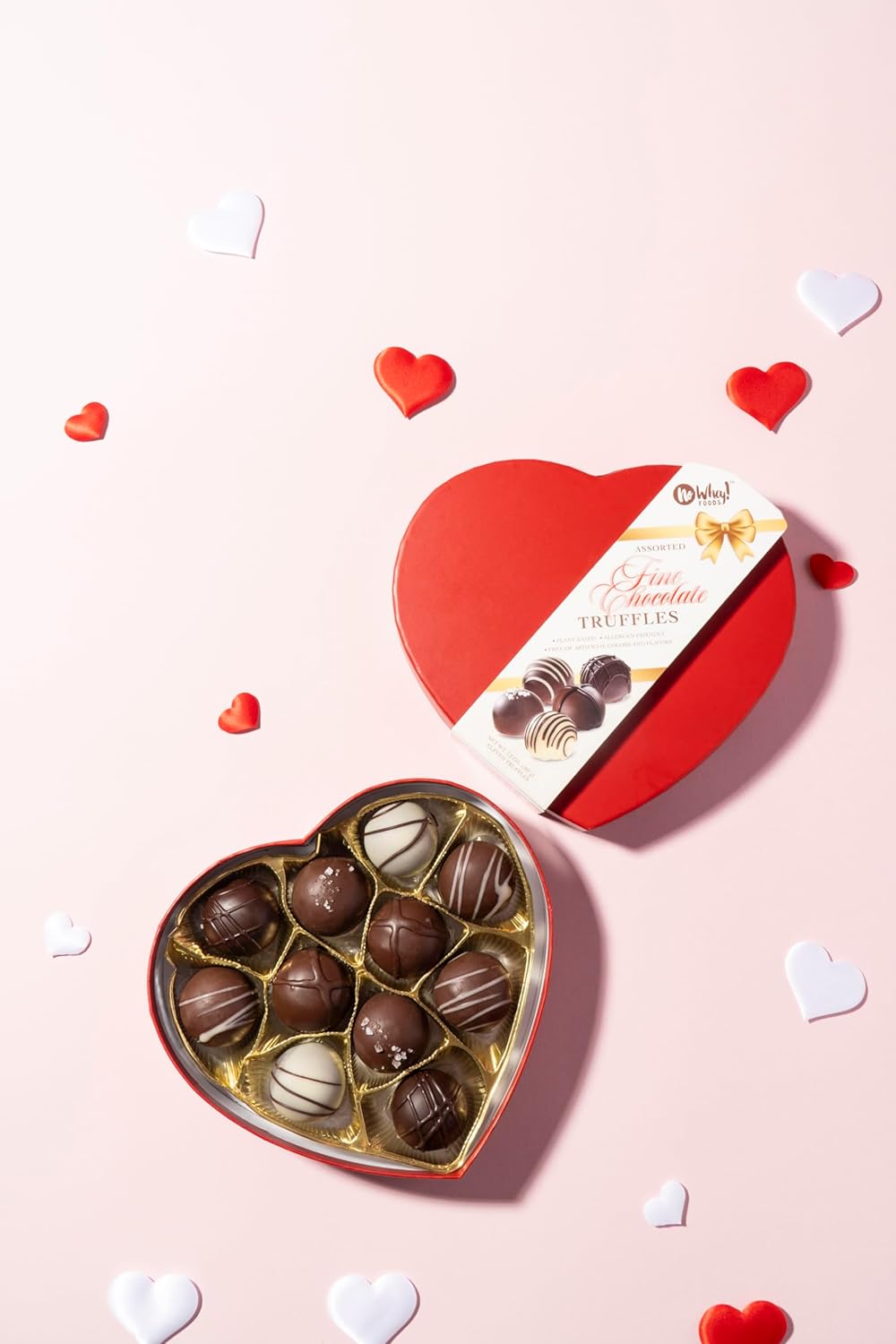 Vegan Chocolate Truffle Heart Box